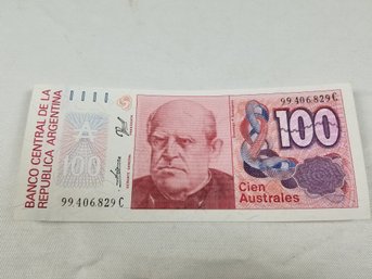 Argentina 100 1985 Banknote Money