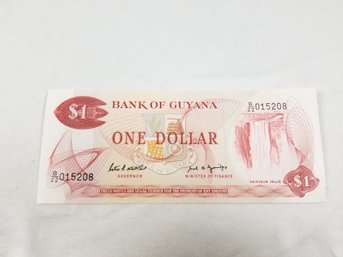 Guyana 1 Dollar 1992 Banknote Money