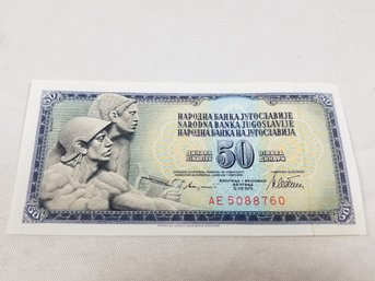 50 Yugoslavian Dinars 1968  Banknote Money