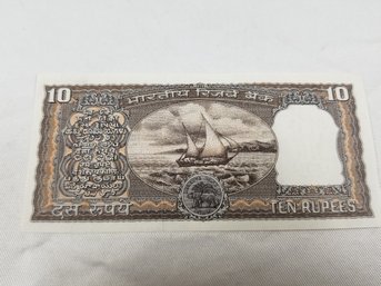 India, 10 Rupees, Amitaw Banknote Money