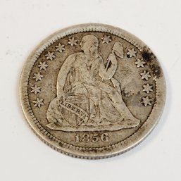1856-P  Seated Liberty Silver Dime (pre Civil War) Nice Condition
