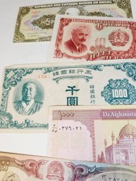 Vintage Foreign Bill Lot Of 5