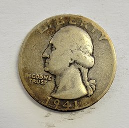 1941 D Washington Quarter Silver