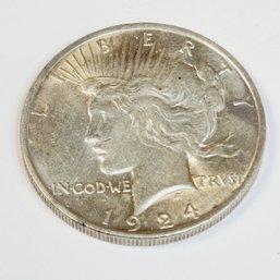 1924 Peace Silver  Dollar  (99 Years Old)