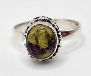 Bali, Tasmanian Stichite Ring In Sterling Silver