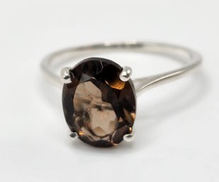 Smoky Quartz Ring In Sterling Silver