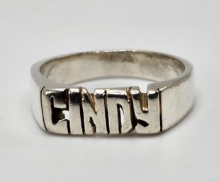 Vintage Cindy Sterling Silver Ring