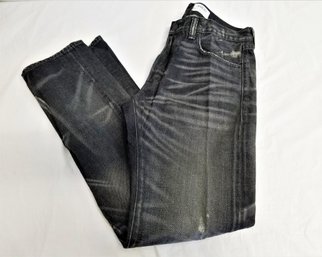 Men's Ralph Lauren Denim & Supply Co. Distressed Slim Fit Black Jeans Size 32 X 32