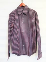 Men's Hugo Boss Striped, Long Sleeve Button Down Shirt Size 16 - 36/37