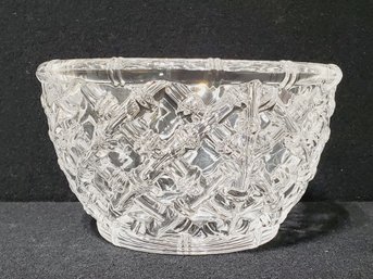 Beautiful Tiffany & Co Crystal Bamboo Large Bowl