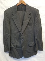 Men's Burberry Gray Two Piece Suit - Jacket 44 Pants 35w