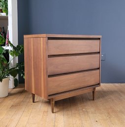 60s Walnut Lenoir House 3 Drawer Bachelor's Chest