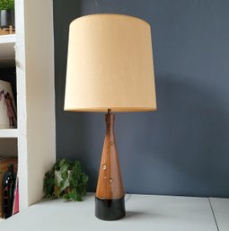 Large 60s Sculpted Base Table Lamp