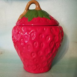 10' MCM Strawberry Cookie Jar