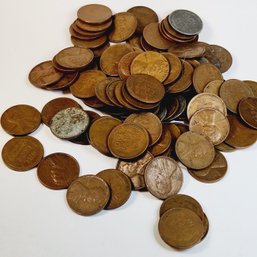 1940s Wheat Pennies (100 Plus) 80 Years Old (copper Plus 1943 Steel)