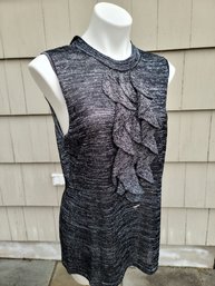 Sleeveless Gray Adrienne Vittadini Shirt Size XL