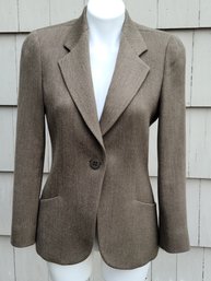 Ladies Taupe/gray Armani Blazer -size 4