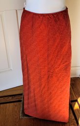 Eileen Fisher Maxi Length Loose Fitting  Silk/linen Blend Skirt.