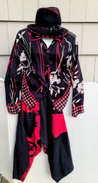 Stylish Fun!  Carole Little Jacket With Gaucho Pants (hat Sold Seperately)