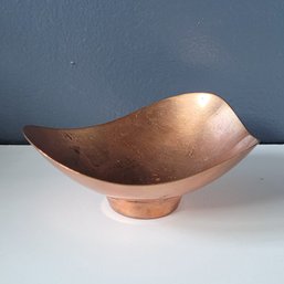 50s Ernst Dragsted Denmark Free-form Copper Bowl