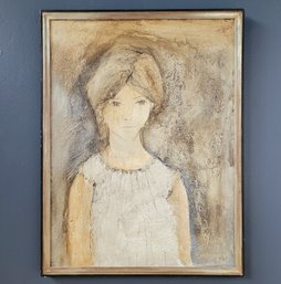 Well Listed Original 1967 Gino Hollander (1924 - 2015) Oil On Canvas