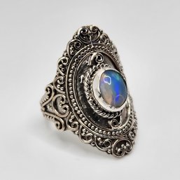 Bali Legacy Eithiopian Welo Opal Ring In Sterling Silver