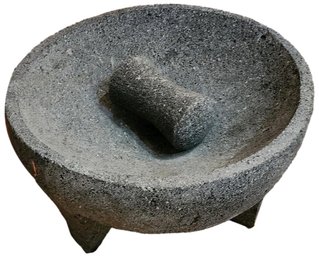 Large Williams Sonoma Molcajete Mexican Manual Guacamole, Salsa Maker And More