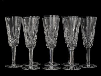 WATERFORD IRELAND CUT CRYSTAL CHAMPAGNE FLUTES