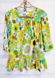 Women's Liberty Of London Floral Peplum Blouse Size XS