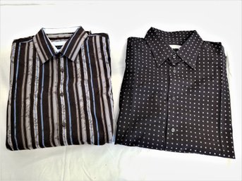 Men's Ermenegildo Zegna And Zagini And Zagiri Long Sleeve Button Down Shirts Sizes 3XL - 2XL