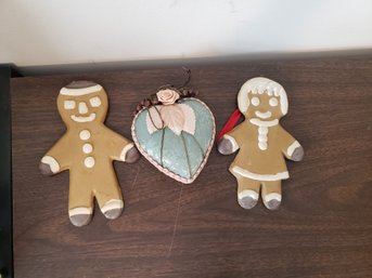 Trio Of Vintage Christmas Ornaments