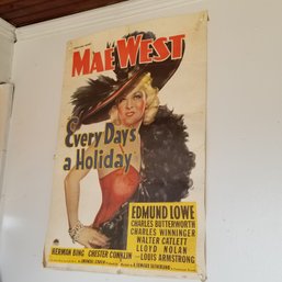 Vintage 1938 Mae West Poster