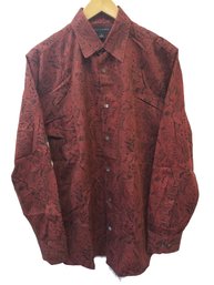 Men's Banana Republic Paisley Long Sleeve Shirt - Size Small