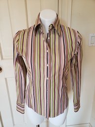 Ladies Etro Striped Shirt Size 40