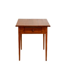 MCM MAPLE LOW HEIGHT SIDE TABLE WITH DRAWER