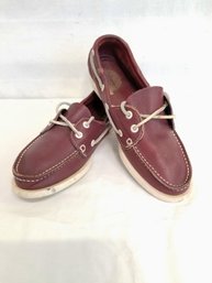 Men's Great Lakes Trading Co. Leather Docksider/boat Shoes Size 9M