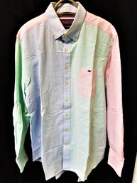 Men's Classic Vineyard Vines Slim Fit Colorful Button Down Tucker Shirt Size XL