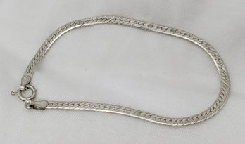 Vintage Sterling Silver 7' Italian Bracelet  ~ 2.80 Grams