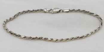 Vintage Sterling Silver 8' Heavy Bracelet Made In Italy ~ 5.71 Grams