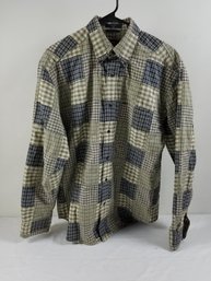 Vintage Nautica Button-down Shirt Heavy Cotton Fall Winter Size M