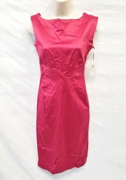 NEW Classic, Elegant Calvin Klein Magenta Sheath Cocktail Dress Size 0