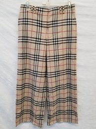 Burberry London Classic Plaid Print Pants - Size 30W X 25L