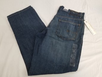 Men's Calvin Klein Relaxed Straight Leg Fit Blue Jeans Size 34W X 32L - NOS With Tags