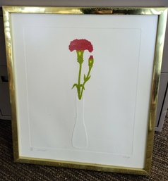 Print? Of Carnation 43/99 Signed Clavel