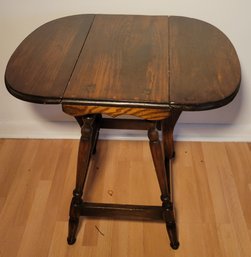Solid Pine Drop Leaf Small Table.