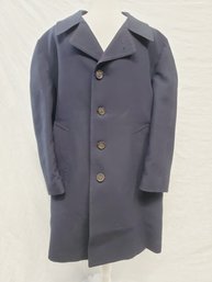 Vintage Men's London Fog Navy Blue Size 40 Trenchcoat Overcoat