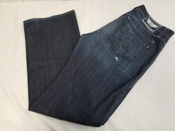 Rock And Republic Mens Dark Blue Denim Jeans Size 34 X 34