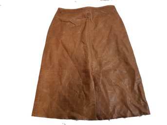 Vintage Banana Republic Brown Leather Skirt Size 4