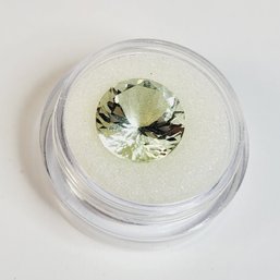 2.5 Carat ----- 10mm Round Prasiolite (Green Amethyst)  Loose Gemstone