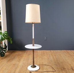 Mid Century Italian Marble Mid Century Floor Lamp